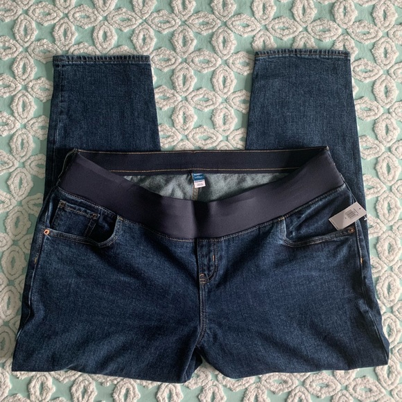 Old Navy maternity low front panel straight leg jeans - Picture 2 of 5